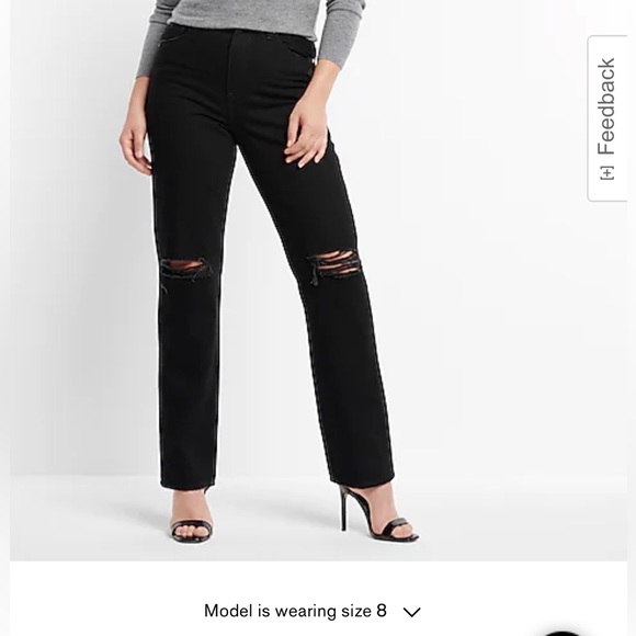 Express Black baggy Jeans - Picture 3 of 11